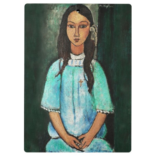 Modigliani Alice Fine Art Painting Klembord (Achterkant)