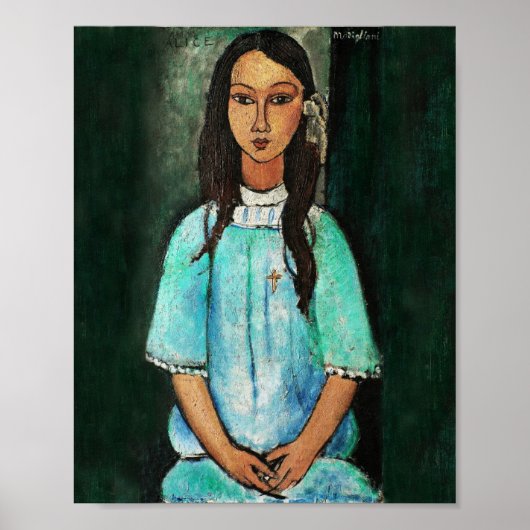 Modigliani Alice  Fine Art Painting Poster (Voorkant)