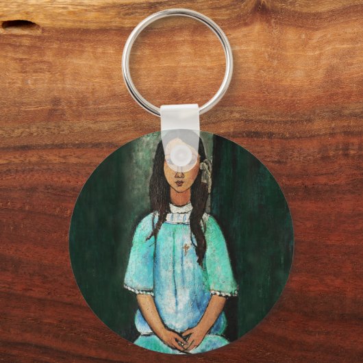 Modigliani Alice  Fine Art Painting Sleutelhanger (Voorkant)