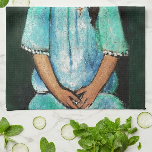 Modigliani Alice  Fine Art Painting Theedoek (Gevouwen)