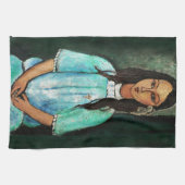 Modigliani Alice  Fine Art Painting Theedoek (Horizontaal)