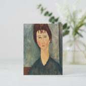 Modigliani Amedeo Portrait Briefkaart (Staand voorkant)
