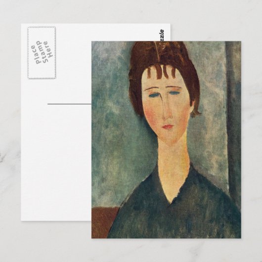 Modigliani Amedeo Portrait Briefkaart (Voorkant / Achterkant)