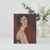 Modigliani Amedeo Portrait Briefkaart (Staand voorkant)