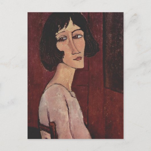 Modigliani Amedeo Portrait Briefkaart (Voorkant)