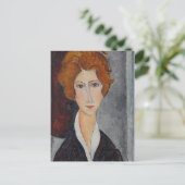 Modigliani Amedeo Portrait Briefkaart (Staand voorkant)