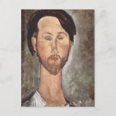Modigliani Amedeo Portrait Briefkaart (Voorkant)
