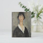 Modigliani Amedeo Portrait Briefkaart (Staand voorkant)