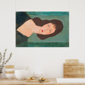 Modigliani Amedeo Portrait Poster (Keuken)