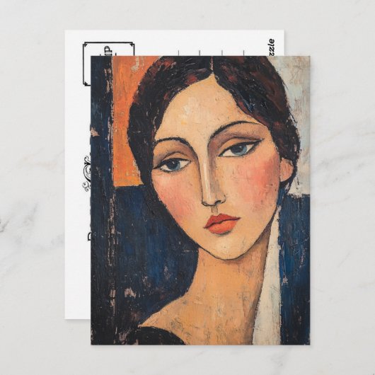 Modigliani  Art Briefkaart (Voorkant / Achterkant)