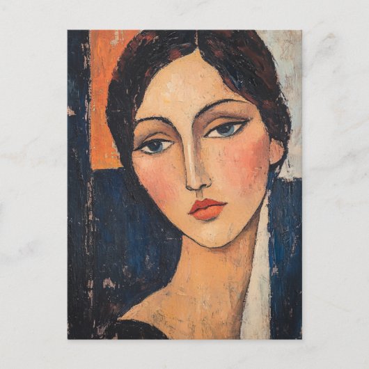 Modigliani Art Briefkaart (Voorkant)