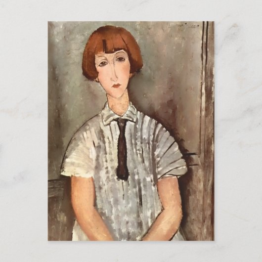 Modigliani Girl met Blouse Briefkaart (Voorkant)