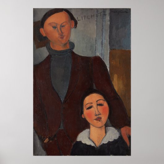 Modigliani - Jacques en Berthe Lipchitz 1917 Poster (Voorkant)