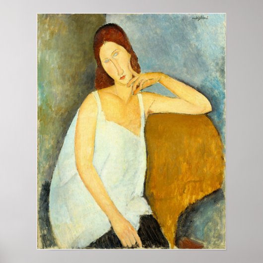 Modigliani - Jeanne Hebuterne Poster (Voorkant)