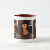 Modigliani - Jeanne Hebuterne w/Pet en Ketting Mok (Midden)