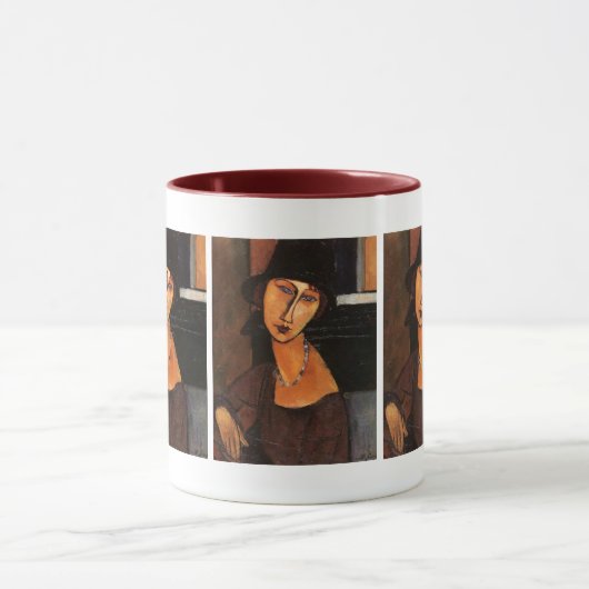 Modigliani - Jeanne Hebuterne w/Pet en Ketting Mok (Midden)