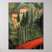 Modigliani - Landscape Southern France 1919 Poster (Voorkant)