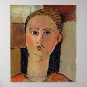Modigliani - meisje met Red Hair 1915 Poster