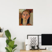 Modigliani - Meisje met rood haar 1915 Poster (Thuiskantoor)