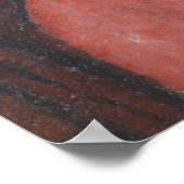 Modigliani Meisje met Vlechten Moderne Kunst Print (Hoek)