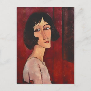 Modigliani Portrait de Magherita Briefkaart