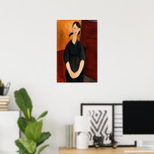 Modigliani - portret van de Paulette - journaal 19 Poster (Thuiskantoor)