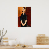 Modigliani - portret van de Paulette - journaal 19 Poster (Keuken)