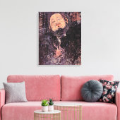 Modigliani - Portret van Diego Rivera Canvas Afdruk (Insitu (Woonkamer))