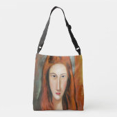 Modigliani - Portret van Jeanne Hebuterne Crossbody Tas (Achterkant)
