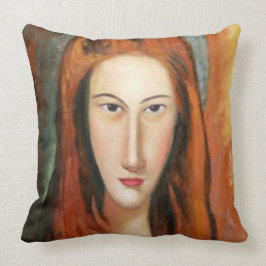 Modigliani - Portret van Jeanne Hebuterne Pillow Kussen