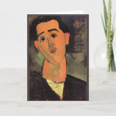 Modigliani - Portret van Juan Gris Kaart (Voorkant)