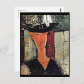Modigliani - portret van Madame Pompadour Briefkaart (Voorkant / Achterkant)