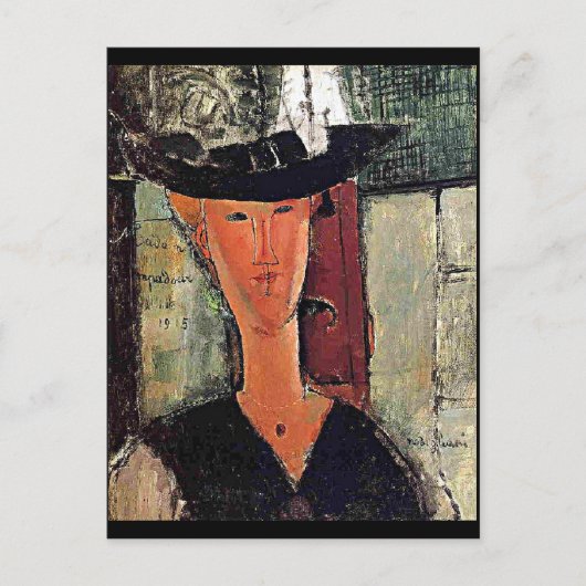 Modigliani - portret van Madame Pompadour Briefkaart (Voorkant)