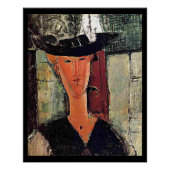 Modigliani - portret van Madame Pompadour Perfect Poster (Voorkant)