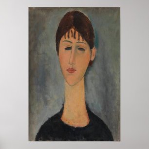 Modigliani - Portret van Mme Zborowska Poster