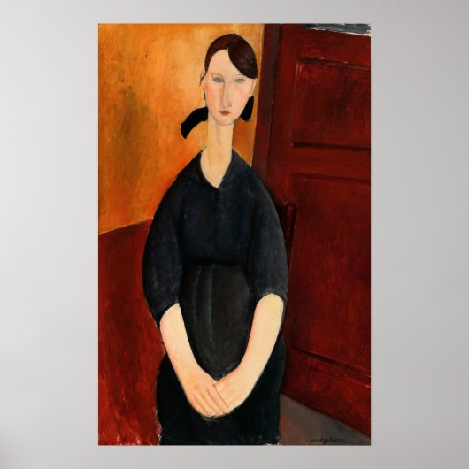 Modigliani - Portret van Paulette Jourdain 1919 Poster (Voorkant)