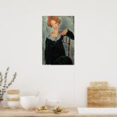 Modigliani - Vrouw Met Rood Haar 1917 Poster (Keuken)