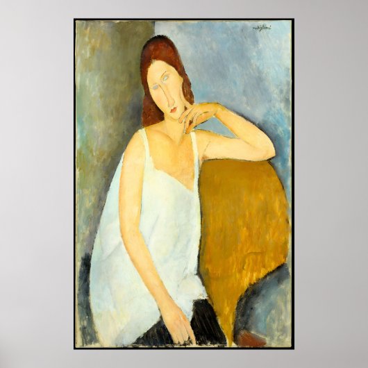 Modigliani Vrouw met Rood Haar Print Modernist (Voorkant)