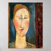 Modigliani - Woman's Head With Red Hair Poster (Voorkant)