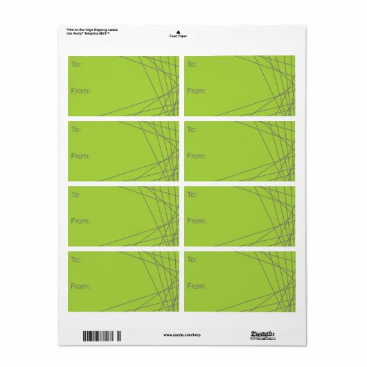 modinestag etiket (Full Sheet)