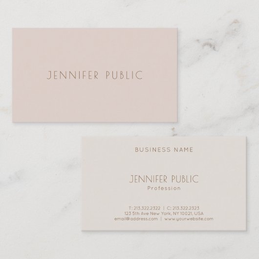 Modish Color Harmony Chic Sjabloon Professional Visitekaartje (Voorkant / Achterkant)