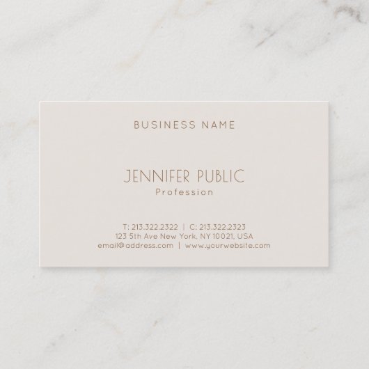 Modish Color Harmony Chic Sjabloon Professional Visitekaartje (Achterkant)