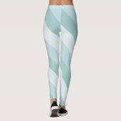 Modish Elegant Blauw Groen Modern Design Sjabloon Leggings (Achterkant)