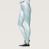Modish Elegant Blauw Groen Modern Design Sjabloon Leggings (Links)