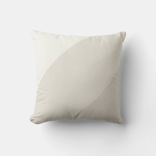 Modish Elegant Pastel Beige Kleur Harmony Sjabloon Kussen (Voorkant)