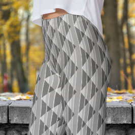 Modish Grey Pattern Leggings