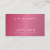 Modish Hot Pink Modern Clean Stijlvol Trendy Desig Visitekaartje (Voorkant)