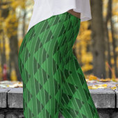Modish Kelly Green Pattern Leggings