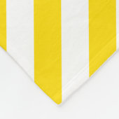 Modish Yellow White Stripes Elegante Sjabloon Fleece Deken (Hoek)