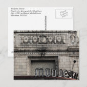 Modjeska Theater Briefkaart (Voorkant / Achterkant)